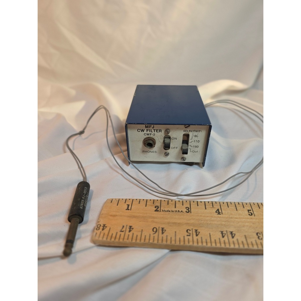 MFJ Enterprises CW Filter CWF-2 Vintage Ham Amateur Radio Equipment Untested
